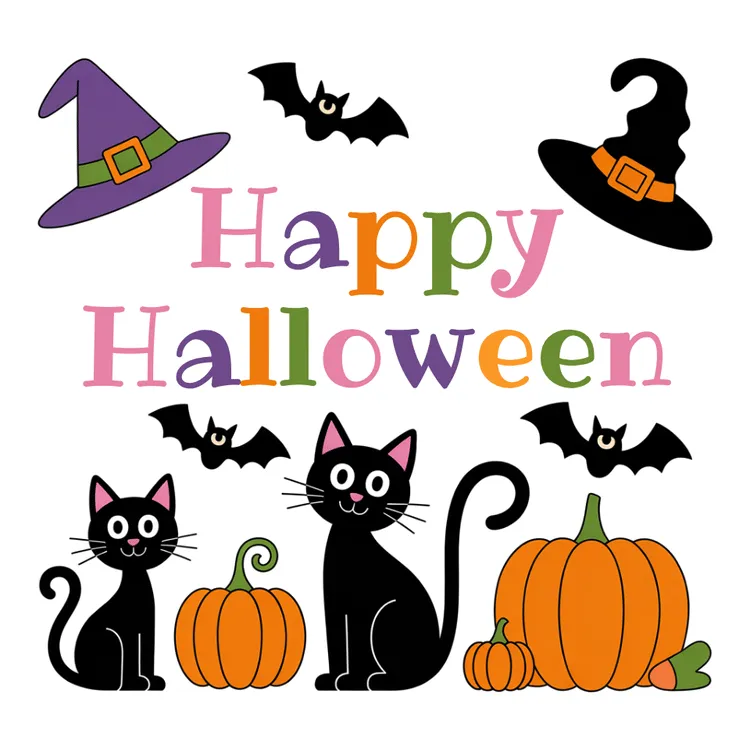 Printable 'Happy Halloween' Card