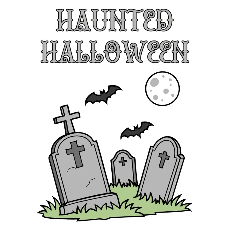 Haunted Halloween Card