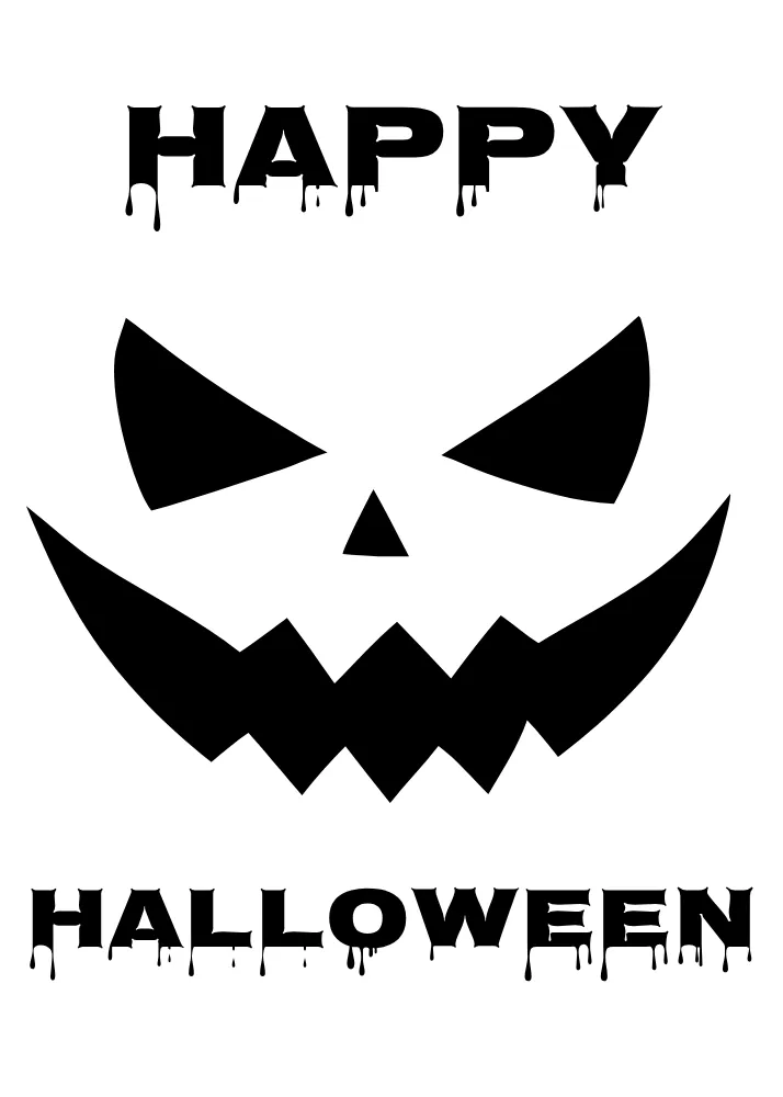 Jack O Lantern Happy Halloween Card