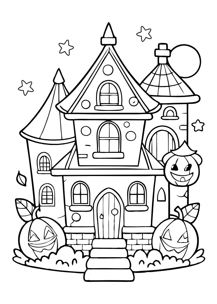 Color The Haunted House