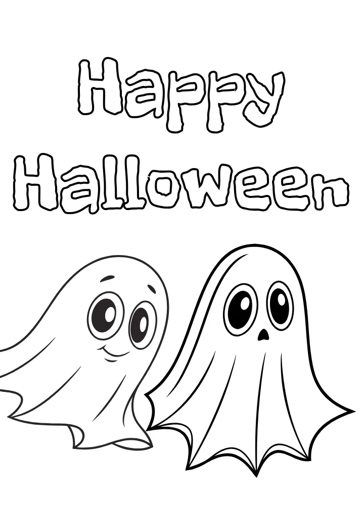 Funny Ghost Halloween Card