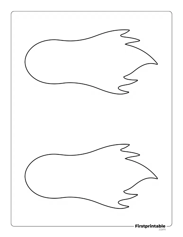 Simple Ghost Template - Large Outline
