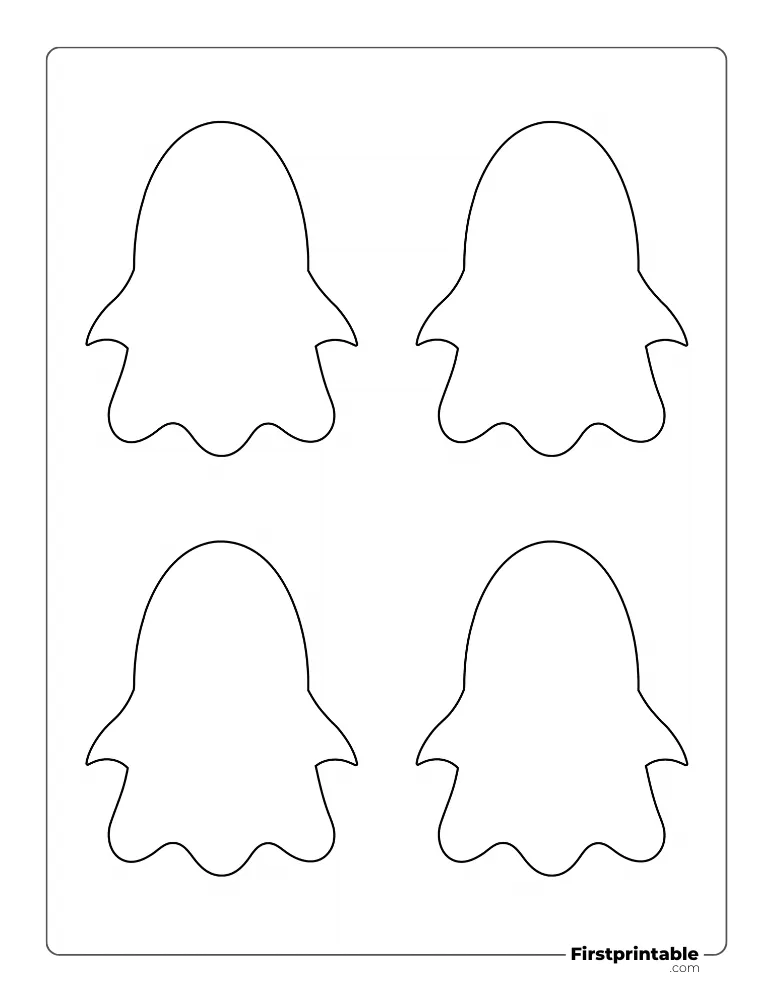 Standard Ghost Template - Medium Outline