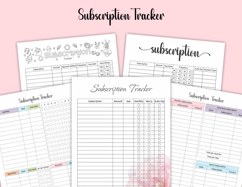 Subscription Tracker Free Subscription Tracker Free