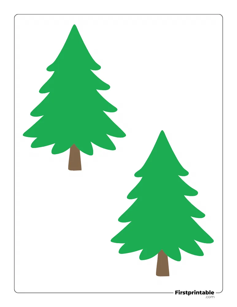 Basic Xmas Tree - Medium Colored