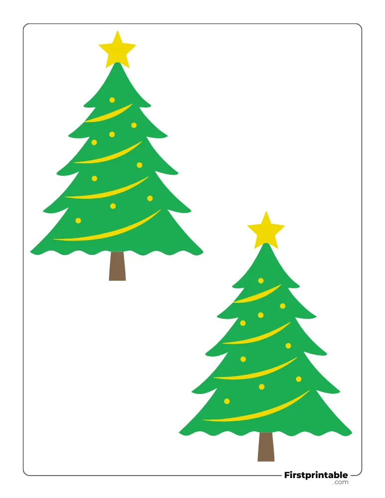XMas Tree Decorations - Medium Colored
