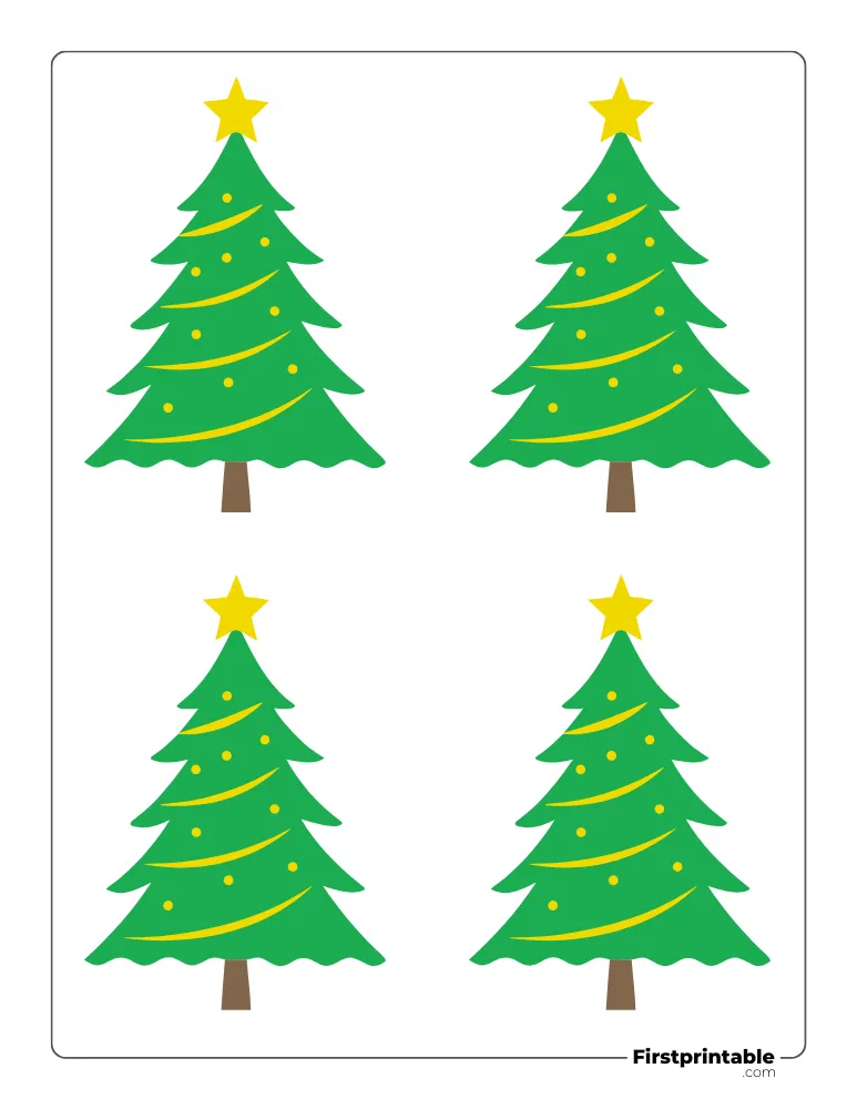XMas Tree Decorations - Small Colored