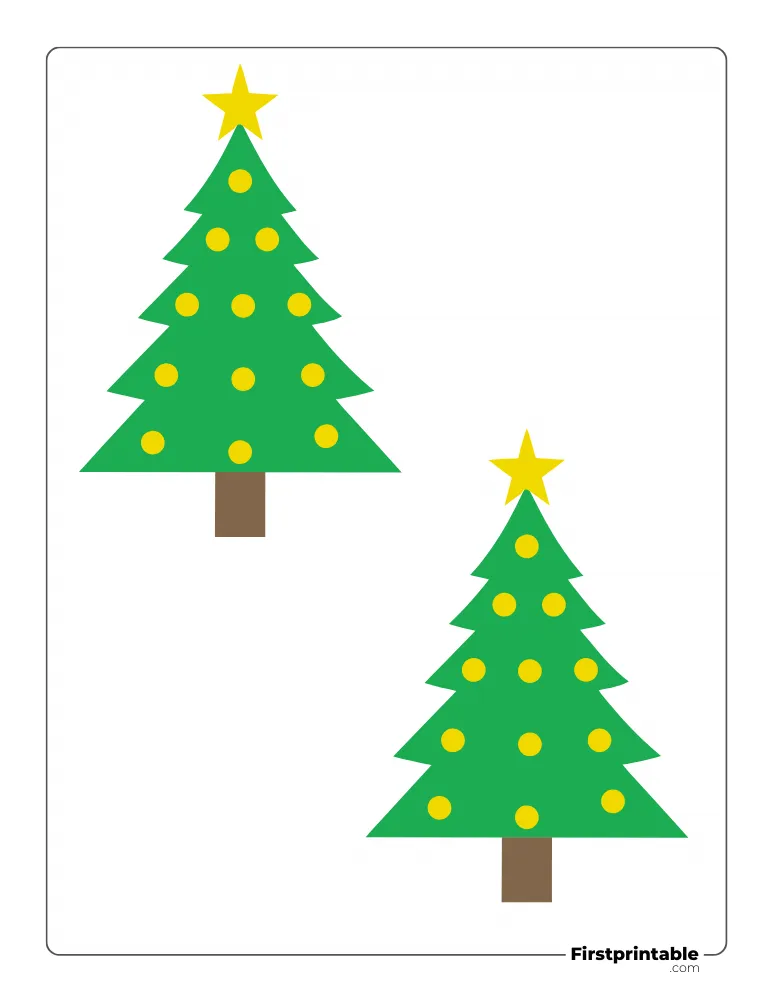 Xmas Tree - Ornaments - Medium Colored