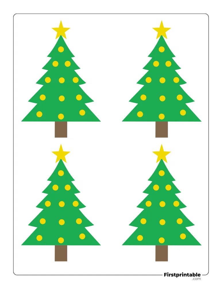 Xmas Tree - Ornaments - Small Colored