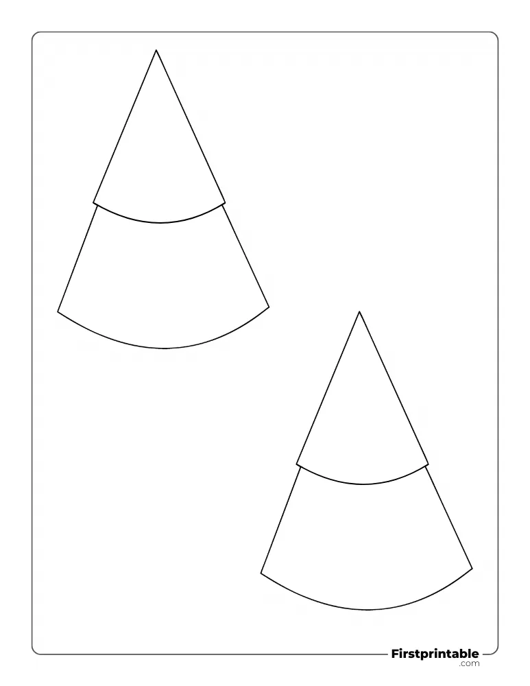 XMAS Tree Template - Medium Colored