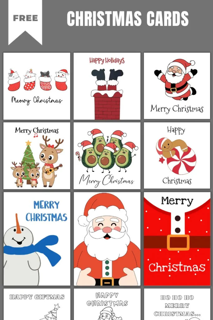 100+ Free Printable Christmas Cards