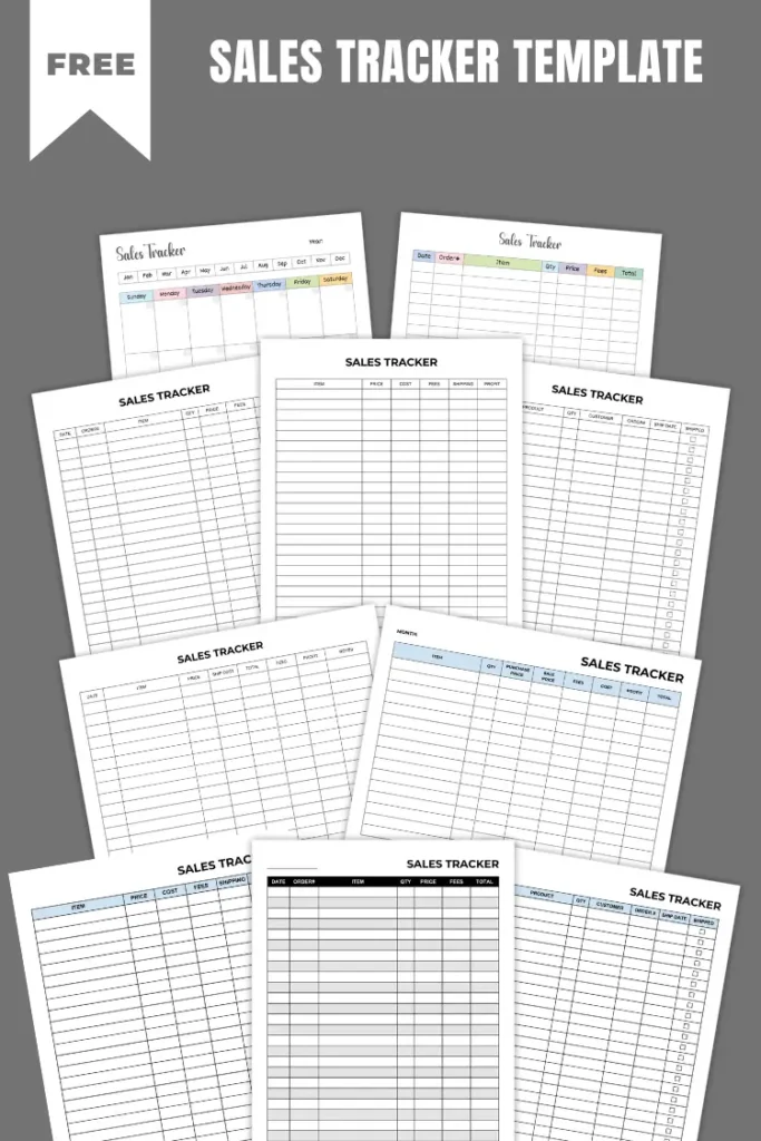 Sales Trackers | Free PDF Templates
