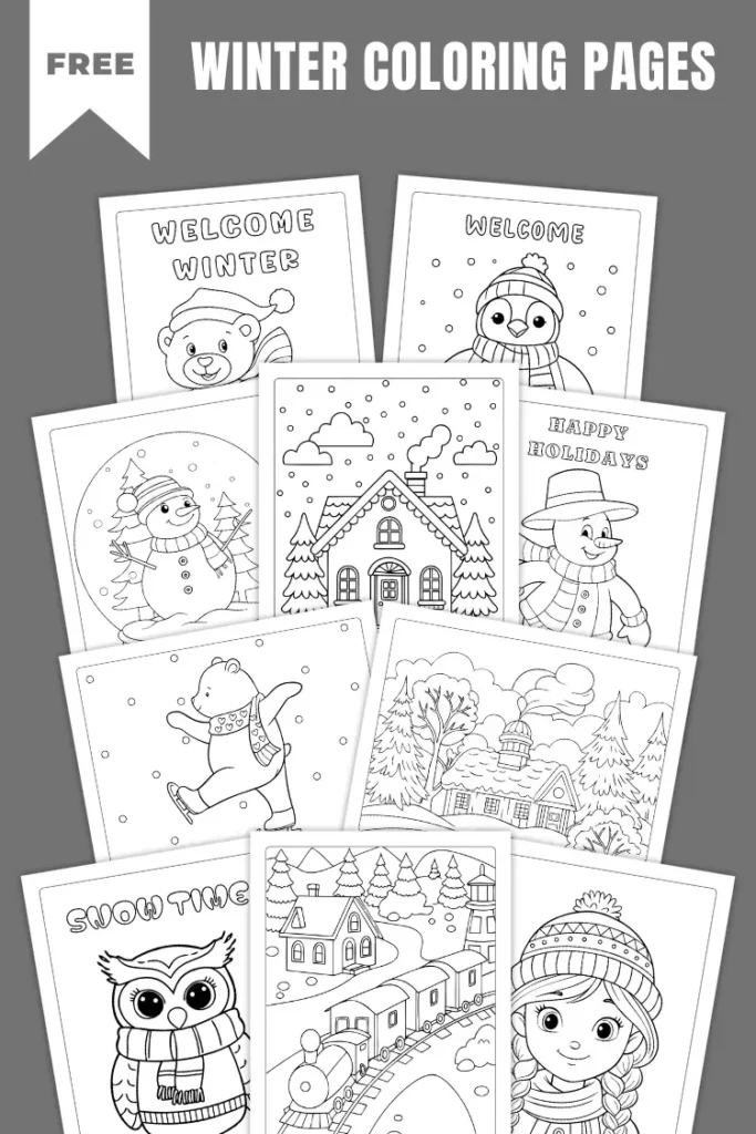 Winter Coloring Pages | 50+ Free PDF Printables