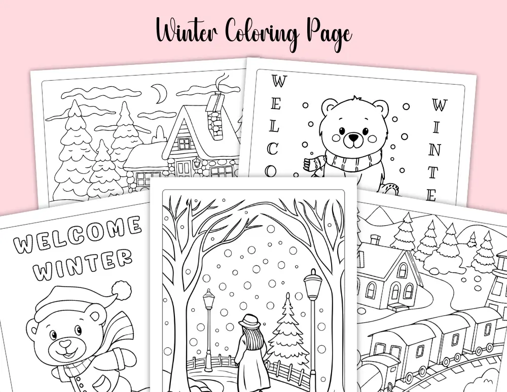 Free Winter Coloring Pages