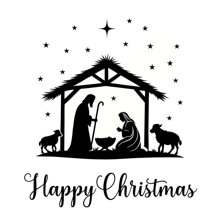 Nativity Christmas Card 