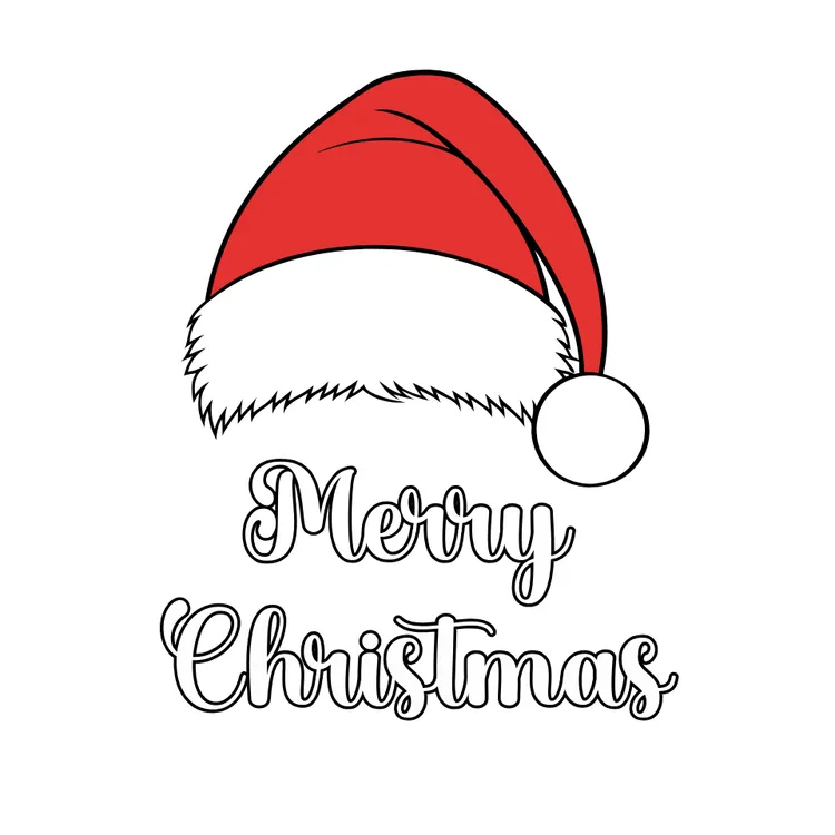 Santa Hat Christmas Card
