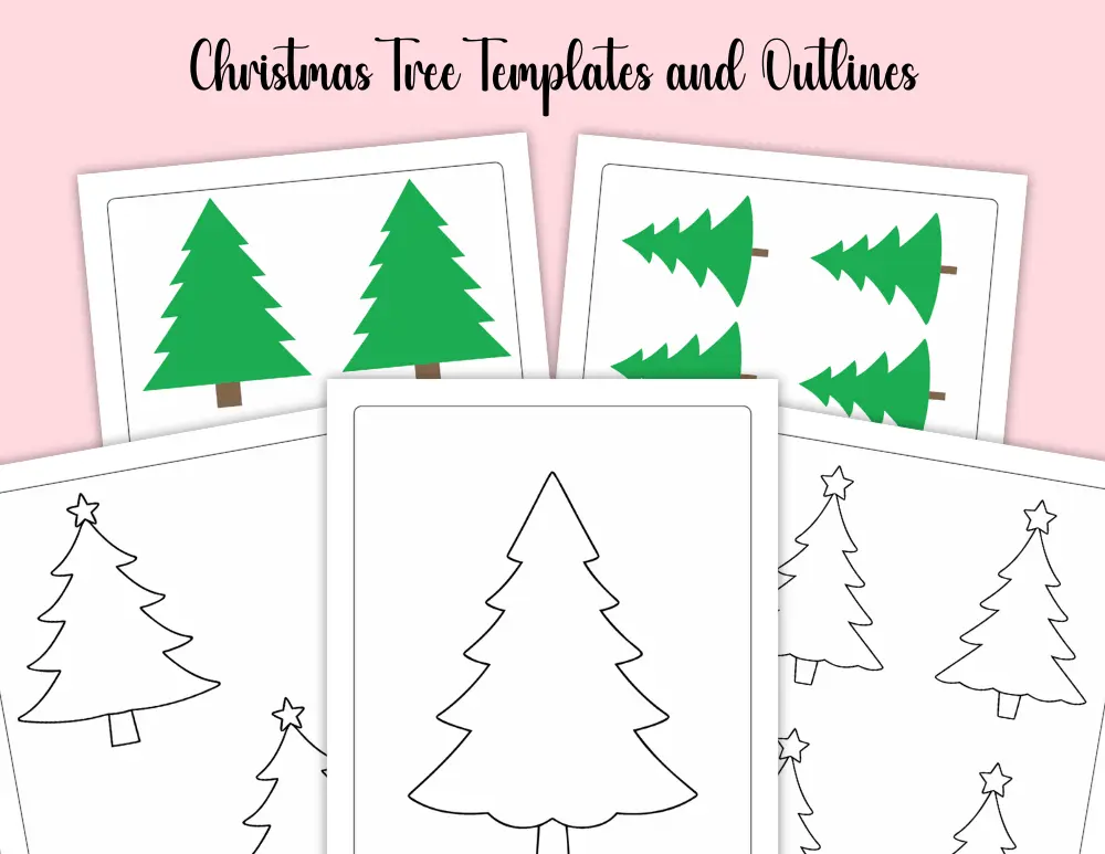 Printable Christmas Tree Templates and Outlines