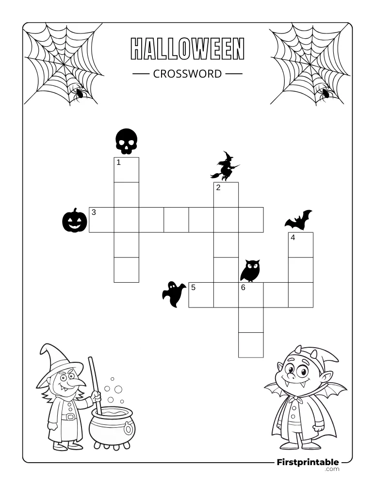 Halloween Crossword - Easy 01
