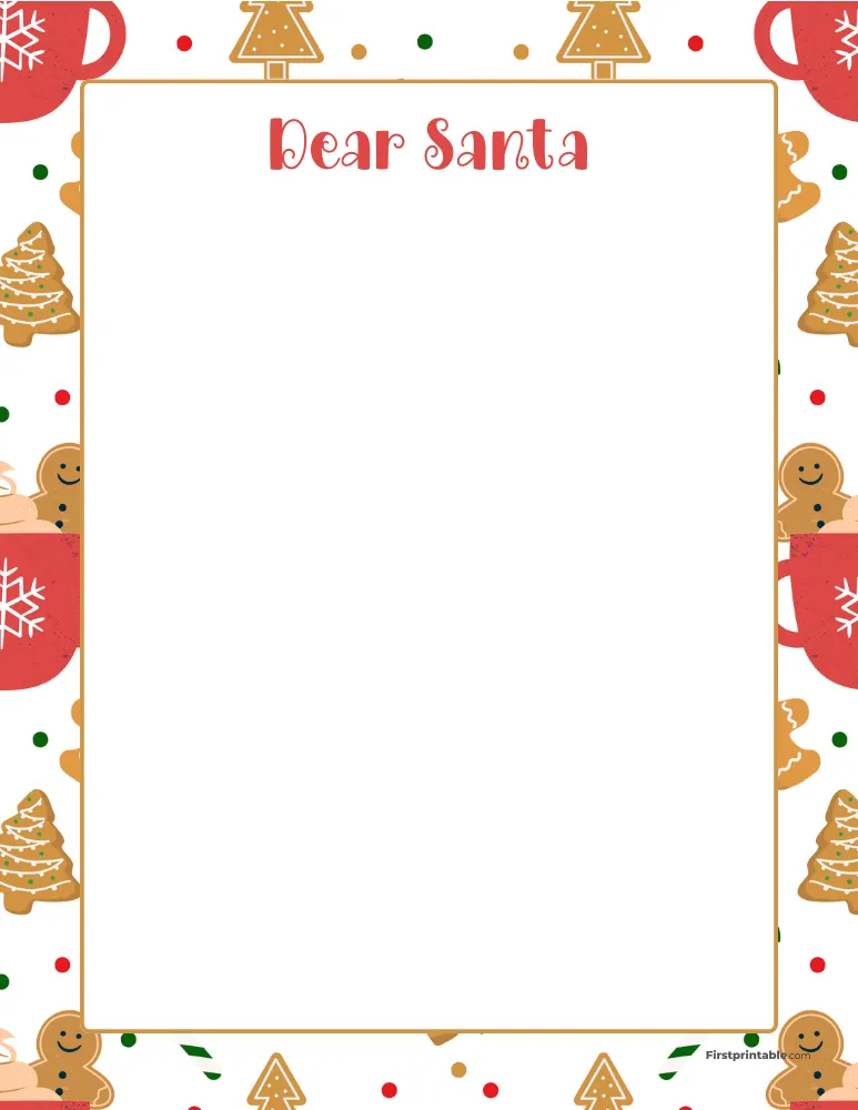 Printable Letter to Santa Template 18