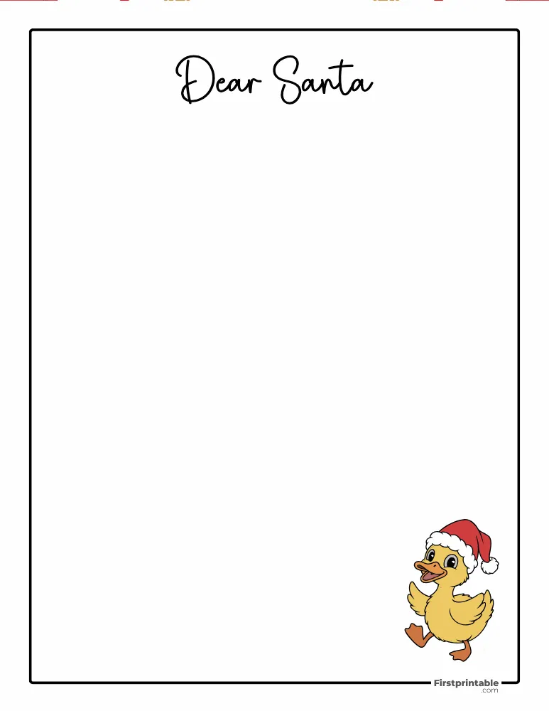 Printable Letter to Santa Template 19