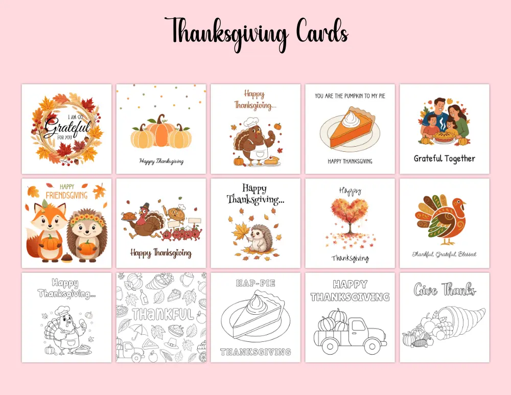 Printable Thanksgiving Cards 03