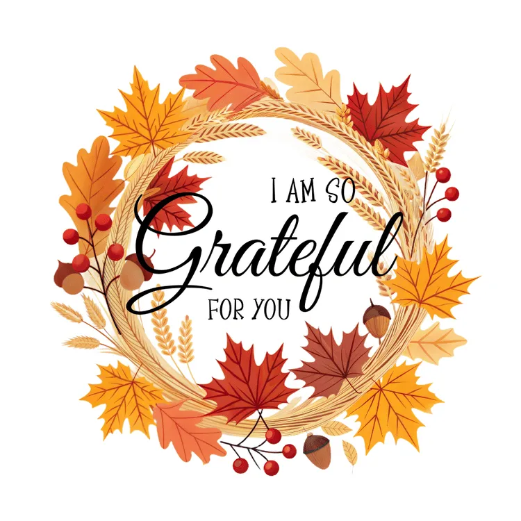 Fall Wreath Printable Card