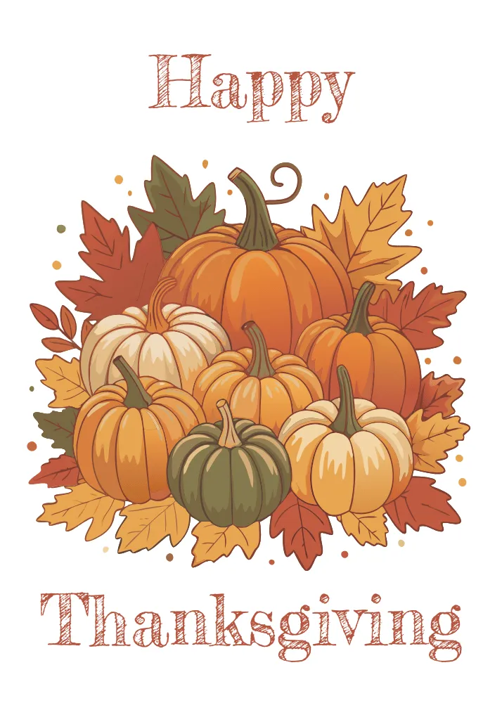 Vintage Thanksgiving Card