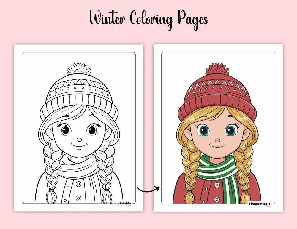 Printable Winter Coloring Pages 01