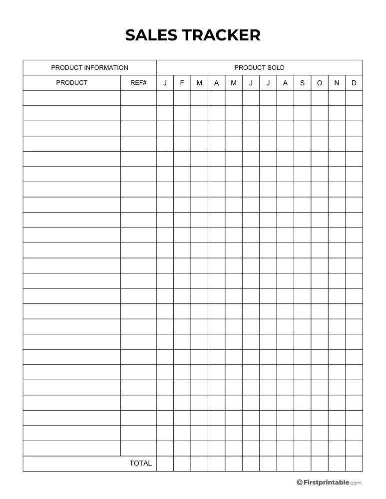 Sales Tracker Template 03