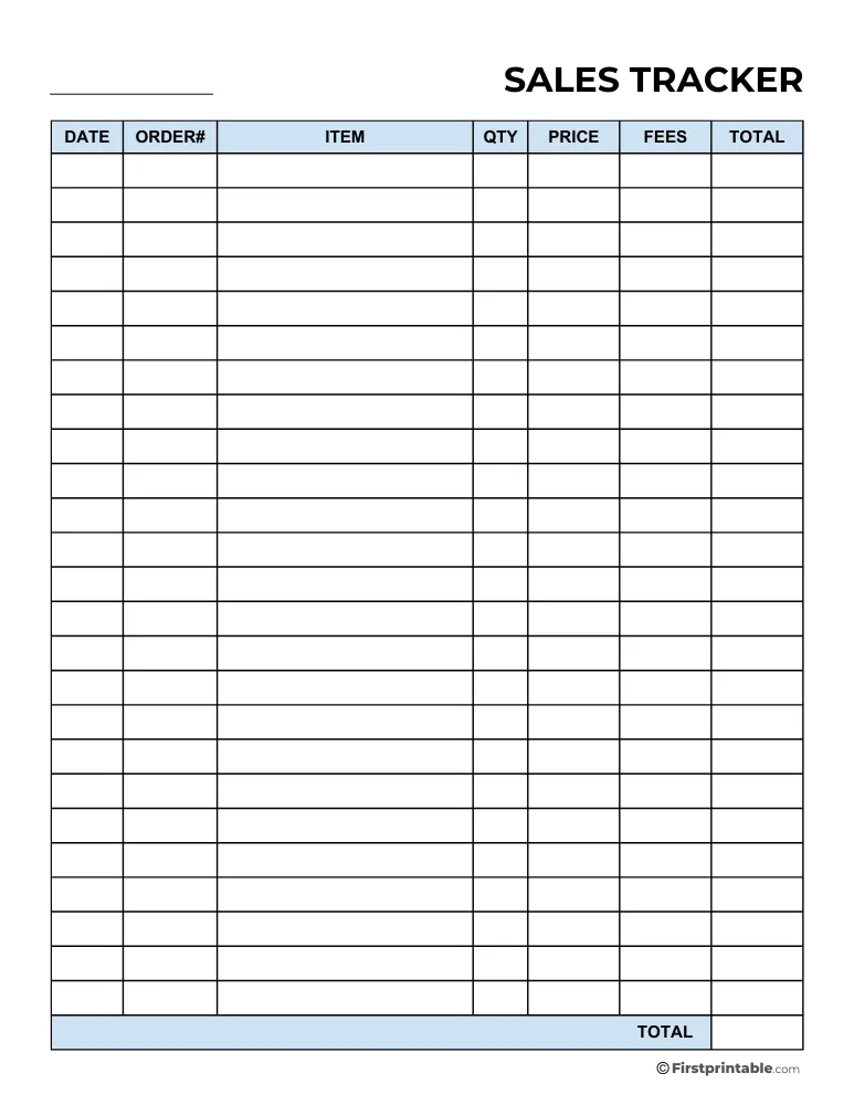 Sales Tracker Template 09