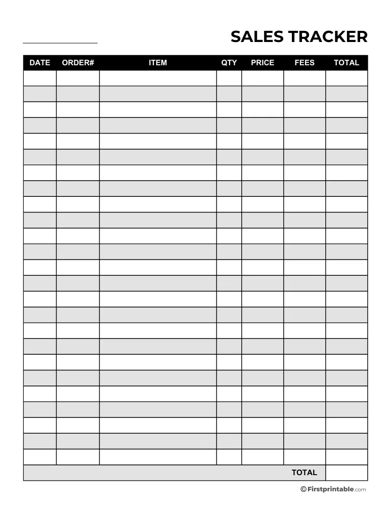 Sales Tracker Template 10