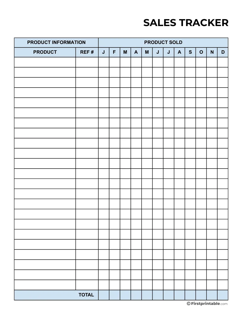 Sales Tracker Template 13