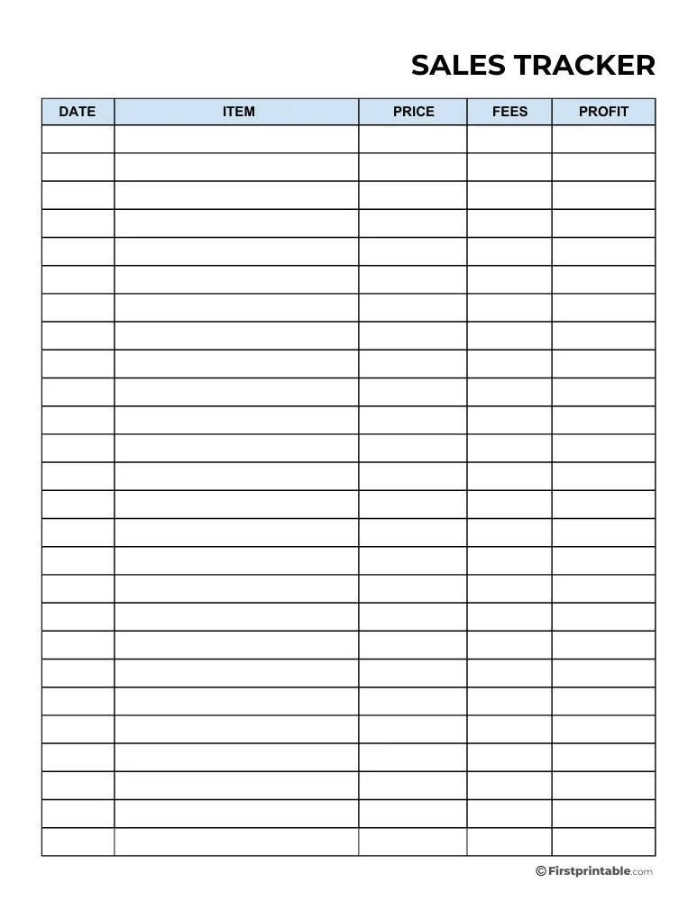 Sales Tracker Template 15