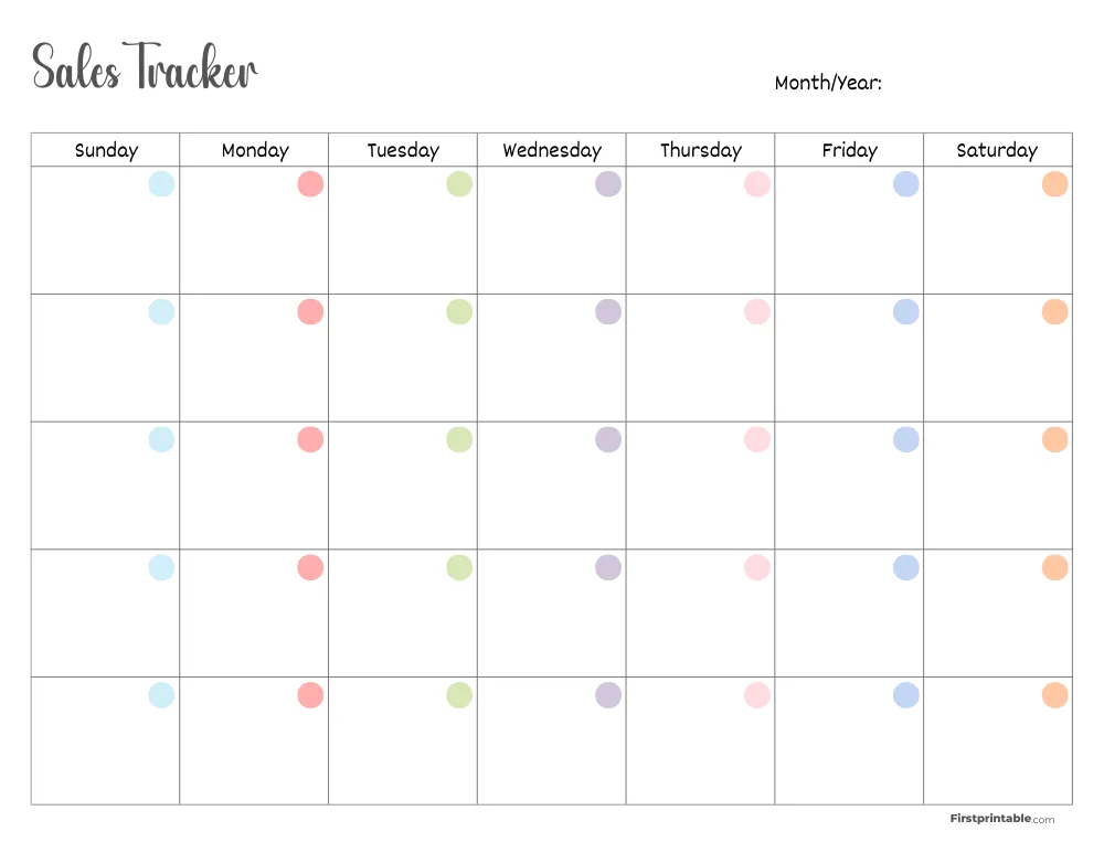 Sales Tracker Template 25