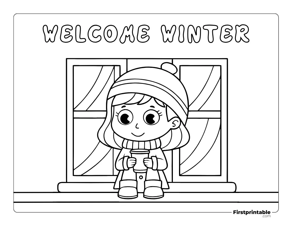 Girl Enjoying the Winter Season