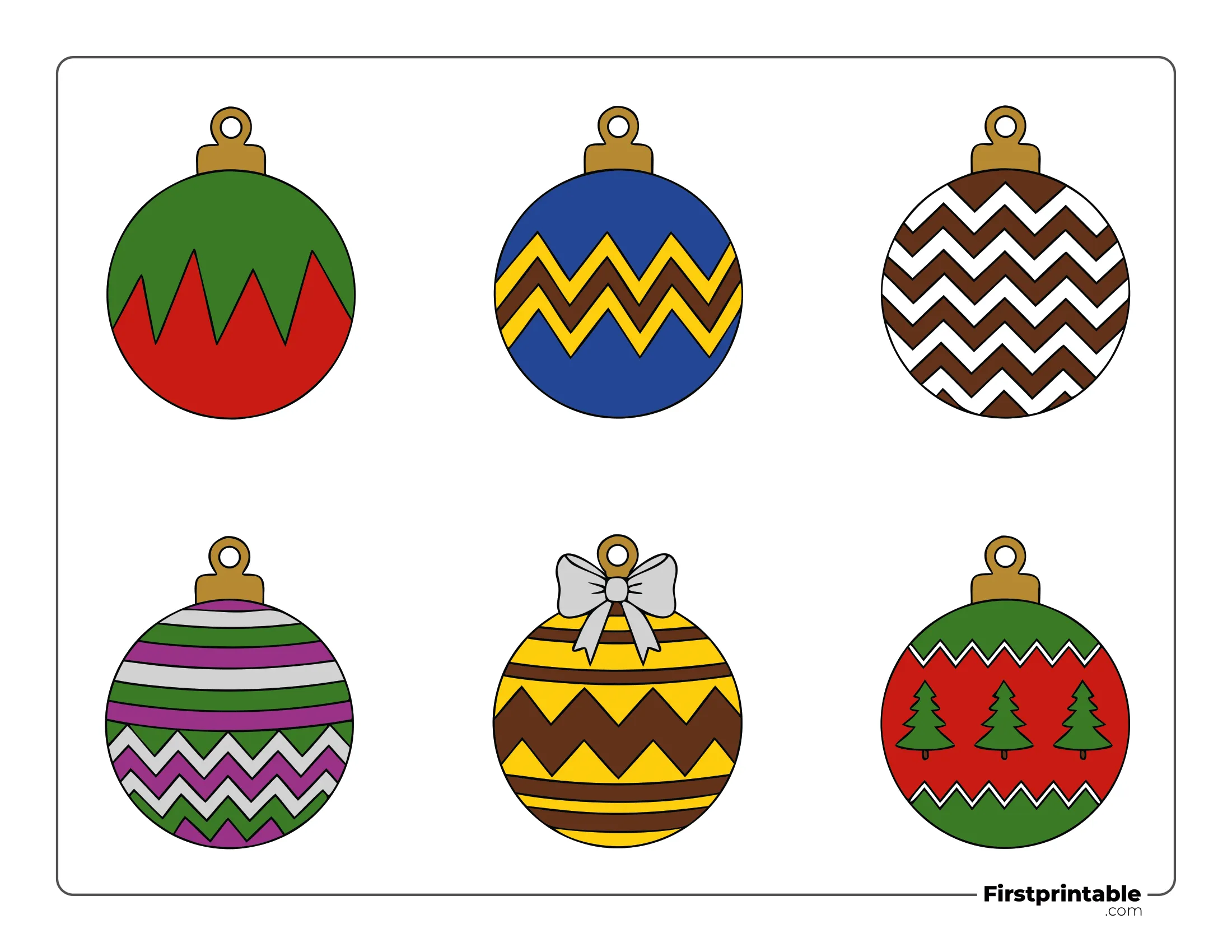 Simple Christmas Template - Small Colored