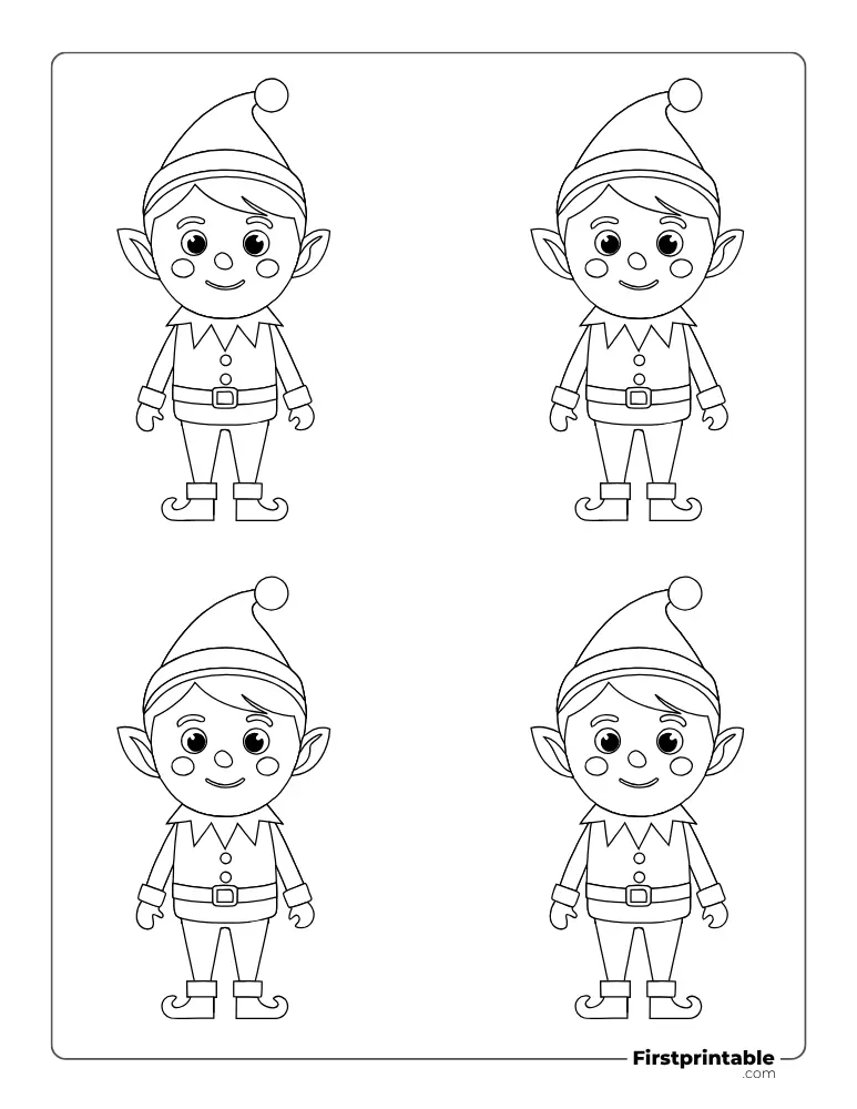 Elf Template Small Outline Elf Template Small Outline