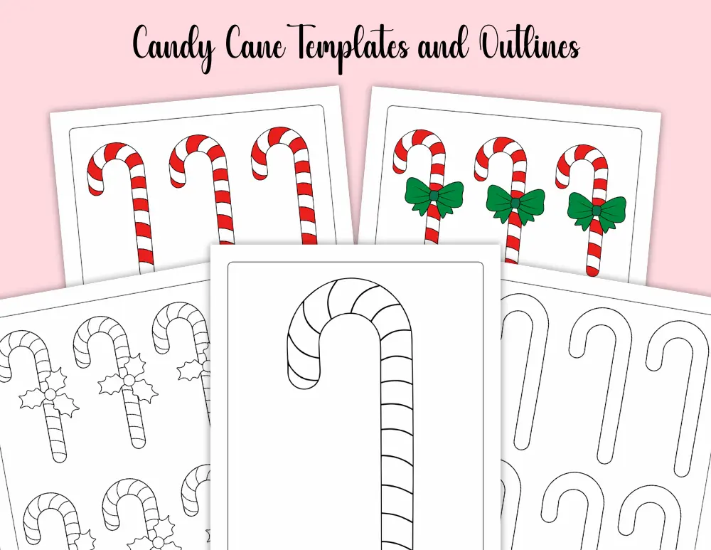 Free Candy Cane Templates and Outlines Free Candy Cane Templates and Outlines
