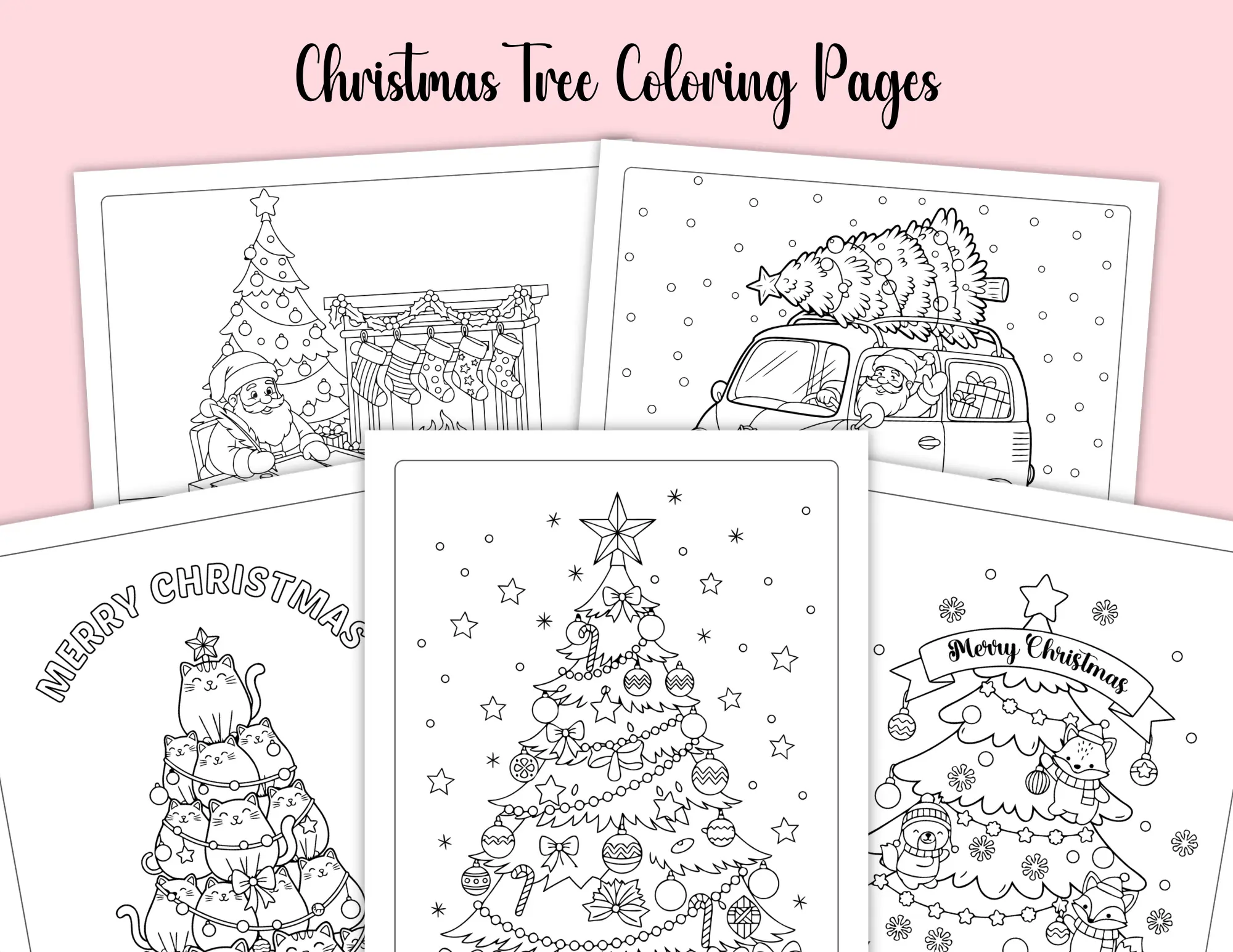 Free Christmas Tree Coloring Pages Free Christmas Tree Coloring Pages