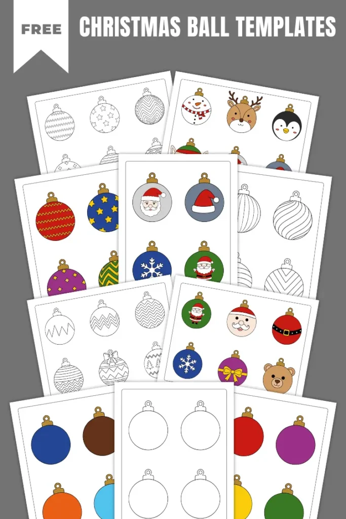 Christmas Ball Templates | Free PDF Printables