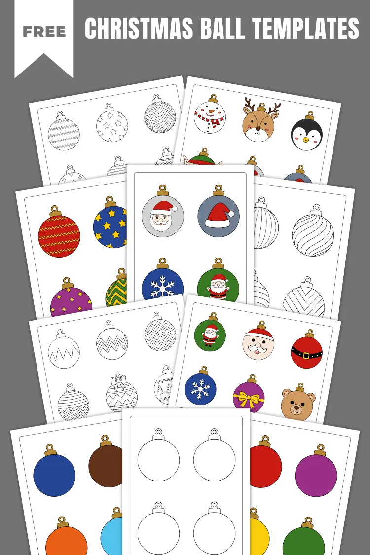 Christmas Ball Templates | Free PDF Printables