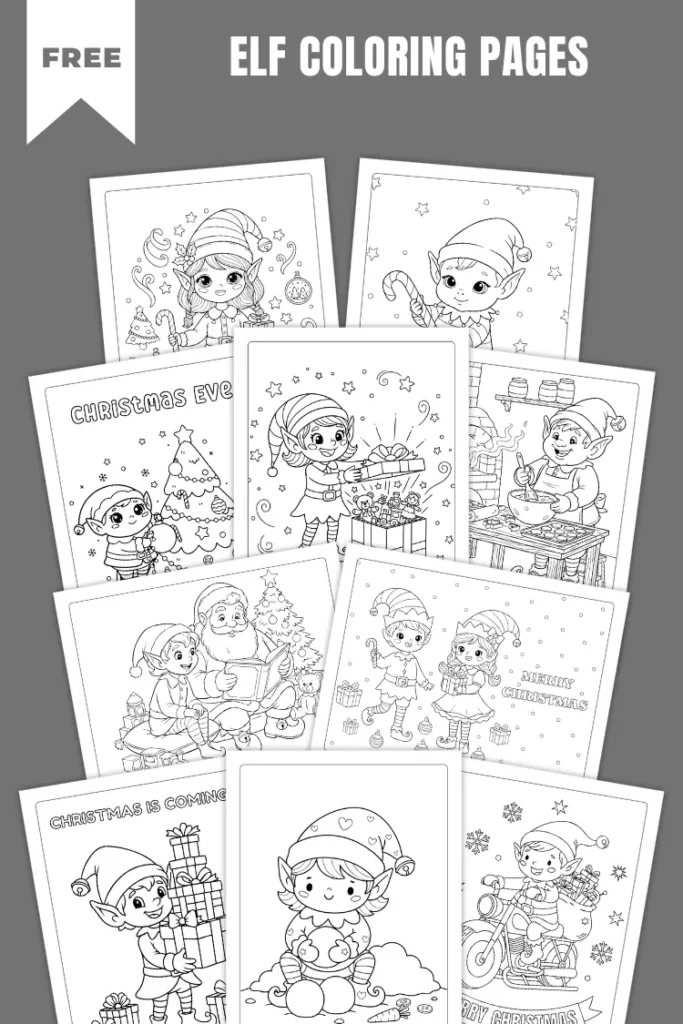Elf Coloring Pages | 35+ Free PDF Printables