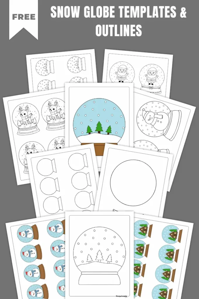 Snow Globe Templates & Outlines | Free PDF Printables