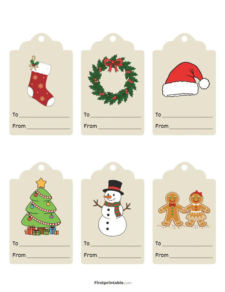 Printable Christmas Gift Tags 18