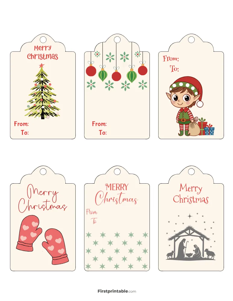 Printable Christmas Gift Tags 21