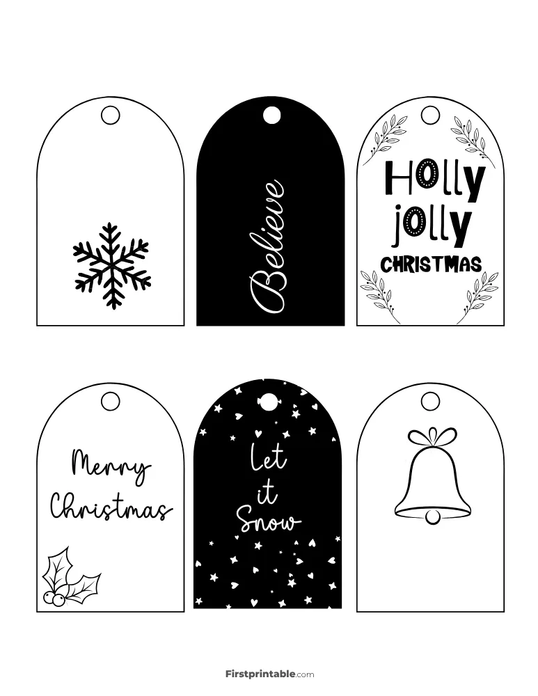 Printable Christmas Gift Tags 25