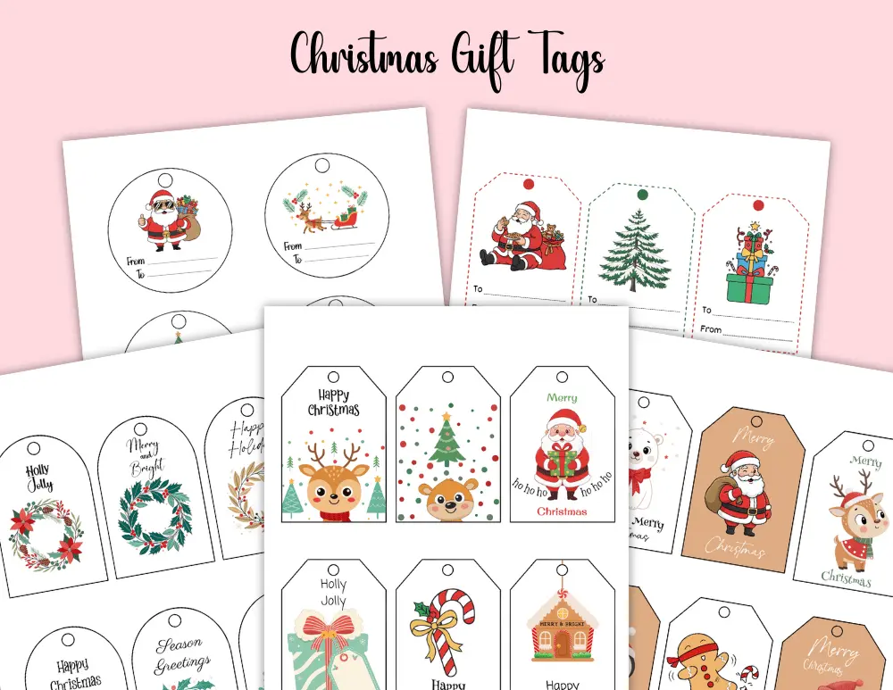 Printable Christmas Gift Tags Printable Christmas Gift Tags