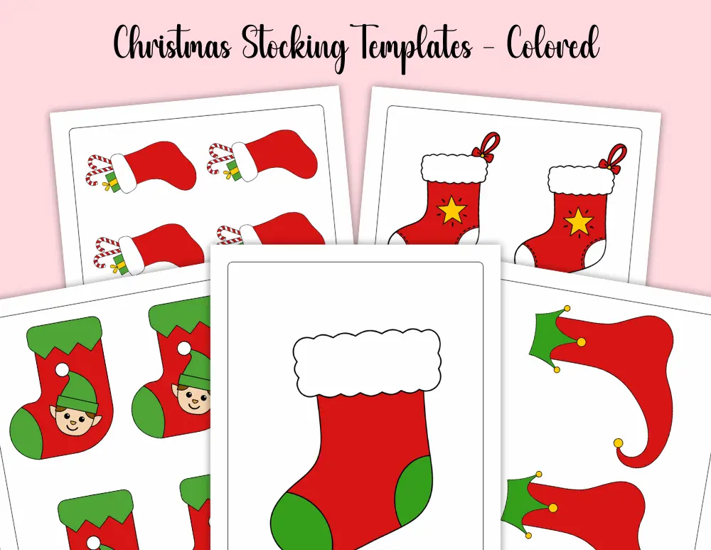 Printable Christmas Stocking Templates Printable Christmas Stocking Templates