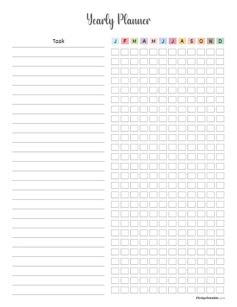 Yearly Planner 03