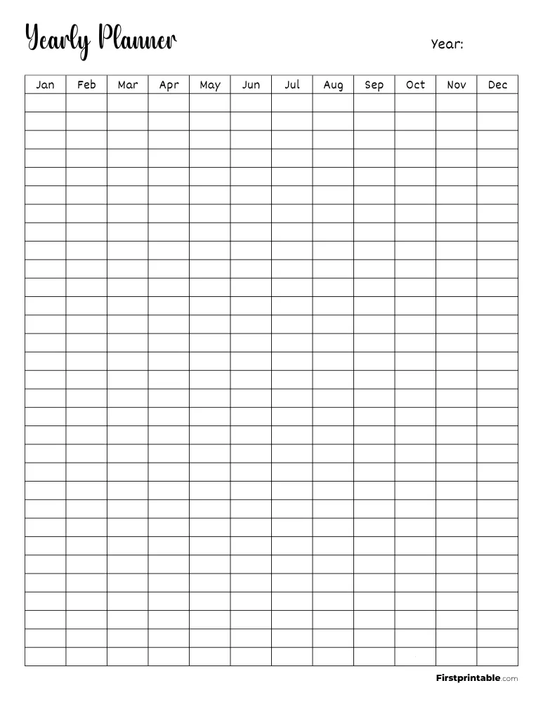 Yearly Planner 14